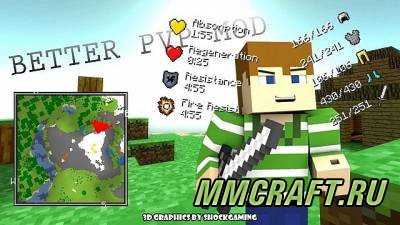 Мод Better PvP для Minecraft 1.6.4 Мод Better PvP для Minecraft 1.6.4