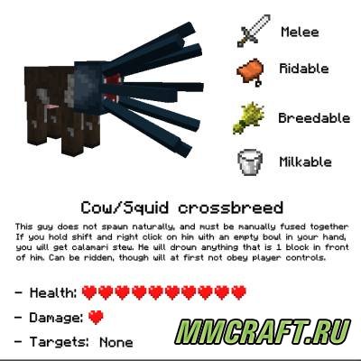 Мод Mob Fusion для Minecraft 1.6.4 Мод Mob Fusion для Minecraft 1.6.4