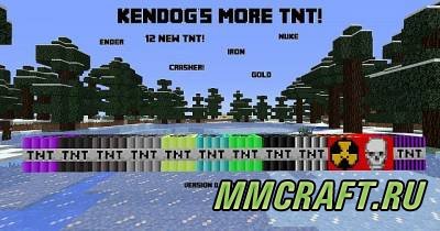 Мод Kendog's More TNT Mod! для Minecraft 1.5.2 Мод Kendog's More TNT Mod! для Minecraft 1.5.2