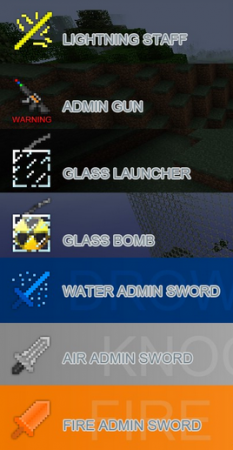 Admin Weapons 1.7.10 Admin Weapons 1.7.10