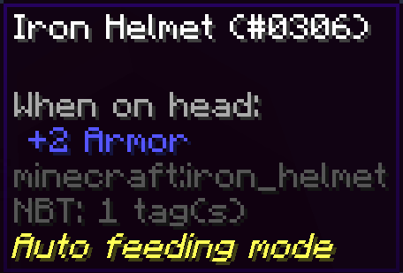 Auto Feeder Helmet — Мод на автоматическое кормление 1.16.2 / 1.15.2 / 1.14.4