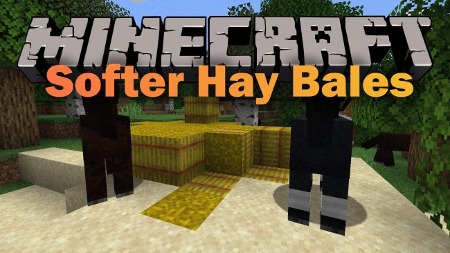 Softer Hay Bales — Мод на мягкие тюки сена 1.16.1/1.15.2