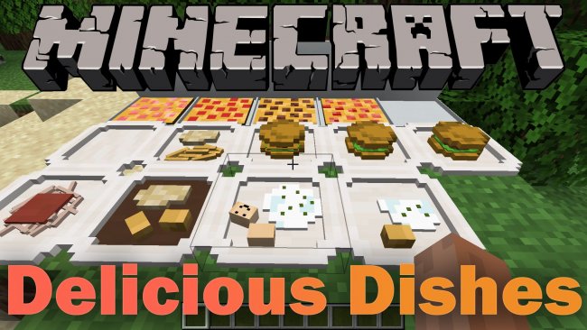 Delicious Dishes — Мод на фастфуд (пицца, гамбургеры) 1.16.1/1.15.2