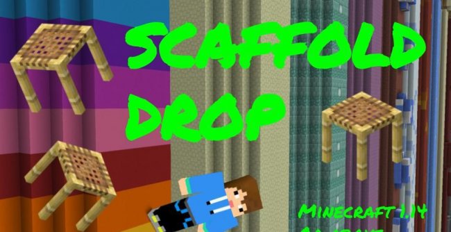 Карта Scaffold Drop для Minecraft 1.14.4
