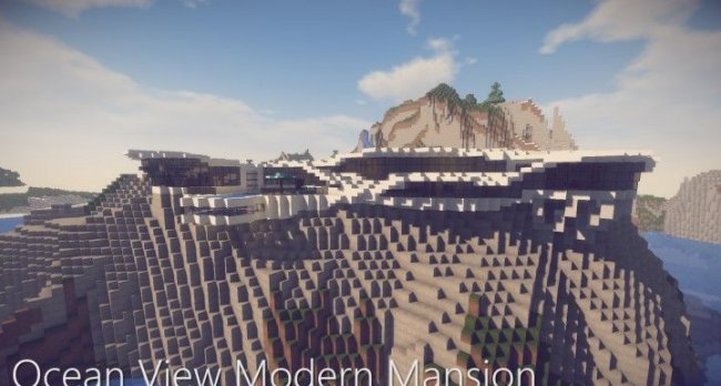 Карта Ocean View Modern Mansion для Minecraft 1.14.4