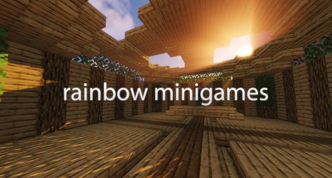 Карта Rainbow Minigames для Minecraft 1.14.4