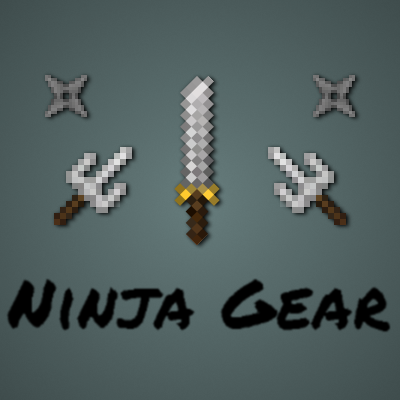 Мод на тематику ниндзя для Minecraft 1.16.5/1.10.2/1.11.2 (NinjaGear)
