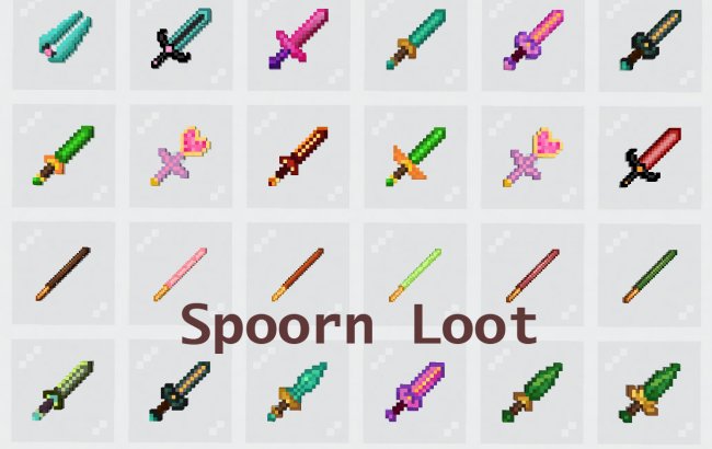 Мод на новые мечи для Minecraft 1.16.5 (Spoorn Loot)
