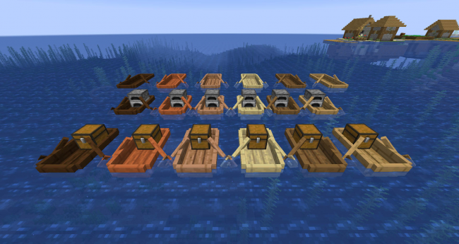 Мод на новые лодки для Minecraft 1.16.5/1.15.2/1.14.4 (Extra Boats)