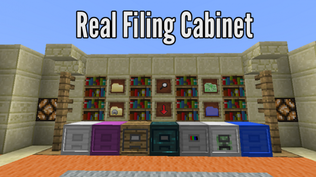 Мод на хранилища для Minecraft 1.14.4/1.12.2/1.11.2/1.10.2 (Real Filing Cabinet)