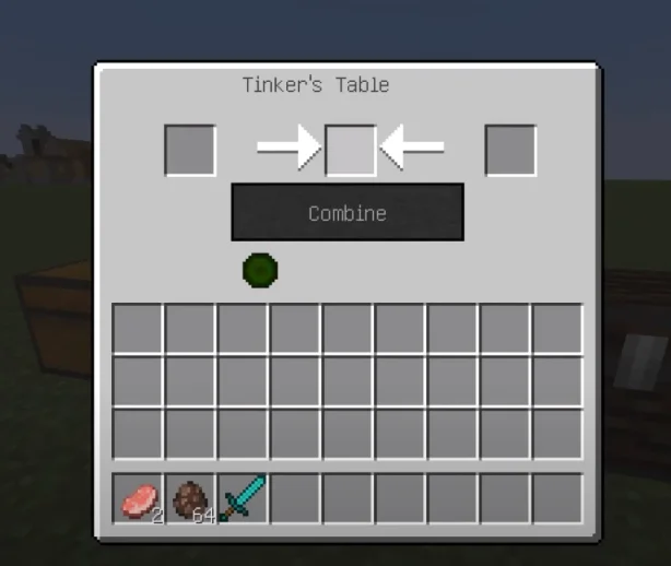 Меню слияния артефактов