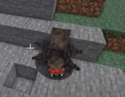 Паук между блоков