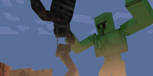 Железный голем vs визер скелет