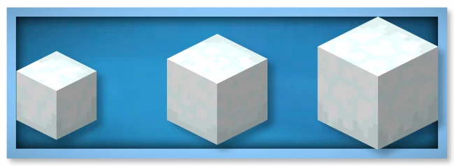 Блоки снега