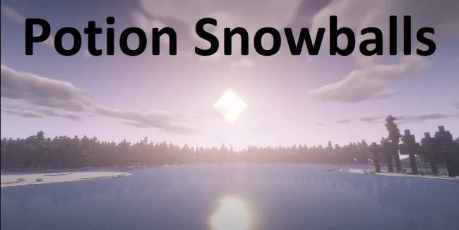 Мод на оружие для Майнкрафт 1.16.5 (Potion Snowballs)