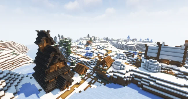 Зимняя деревня