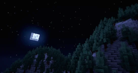 Луна за равниной