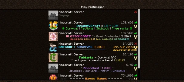 Пинг с модом