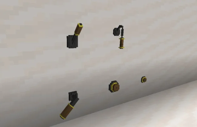 Кнопки и рычаги