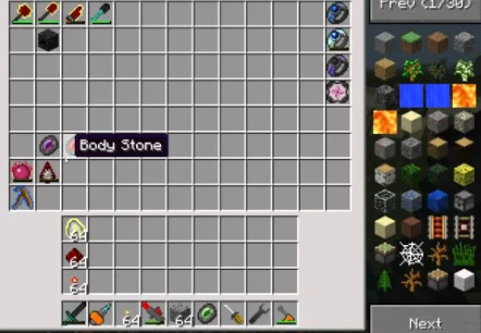 Инструменты в инвентаре