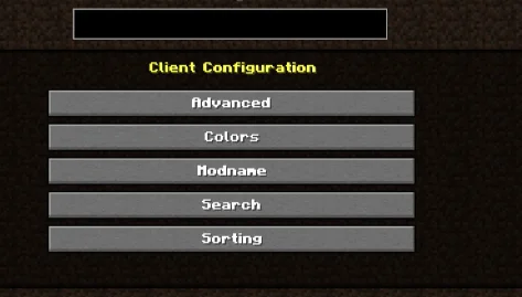 Настройка мода