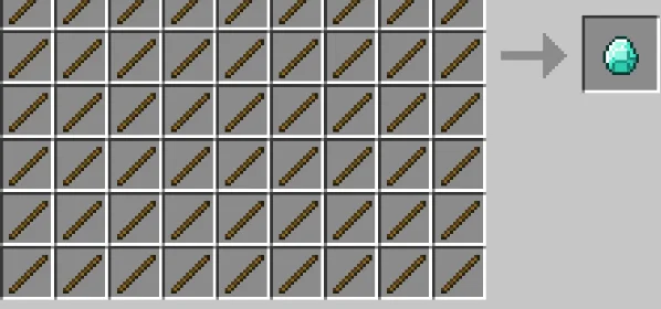 Крафт на алмаз