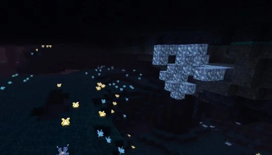 Биом со светящимися цветами