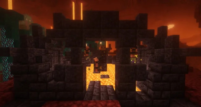 Арена с полом из лавы