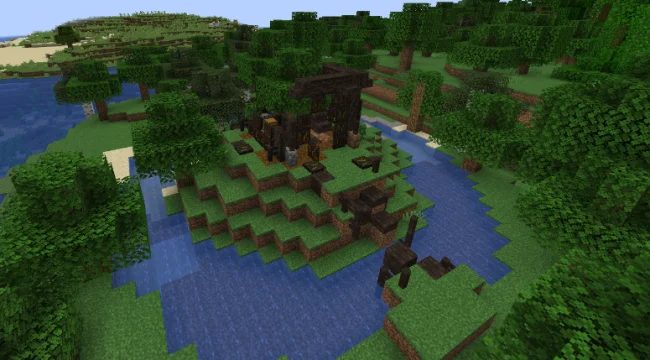 Небольшое сооружение из мода