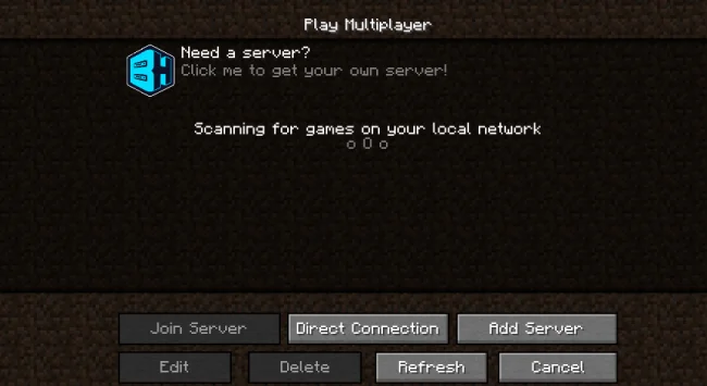 Главное меню мода