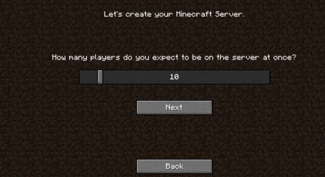 Настройка количества игроков