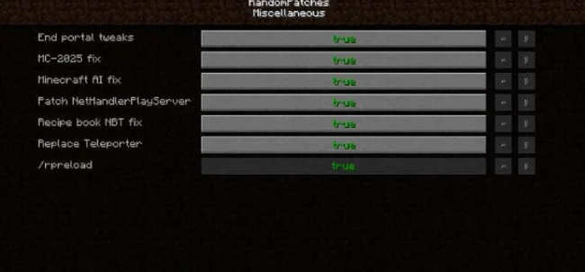 Настройка мода