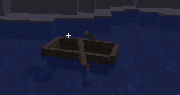 Лодка в воде с модом Jumpy Boats