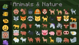 Смайлы животных из мода Emojiful
