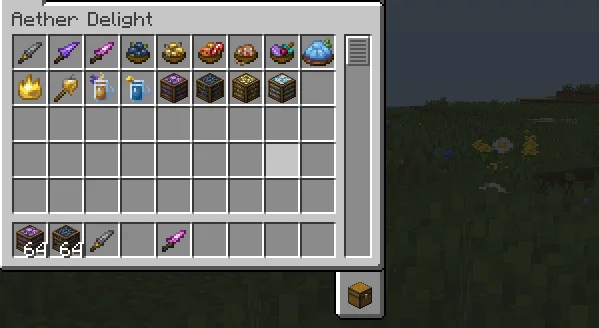 Все предметы из мода Aether Delight