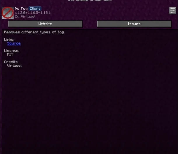 Необязательное дополнение для мода ServerCore