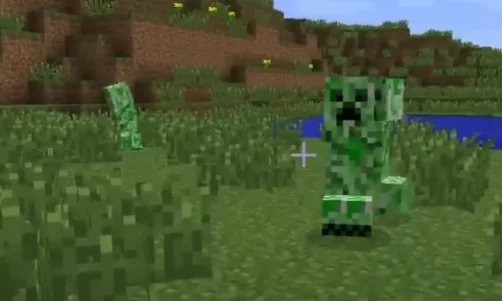 Новая анимация крипера из мода Better Animations Collection