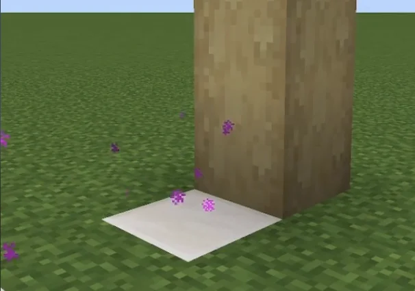 Блок телепортации из мода Quartz Elevator в действии