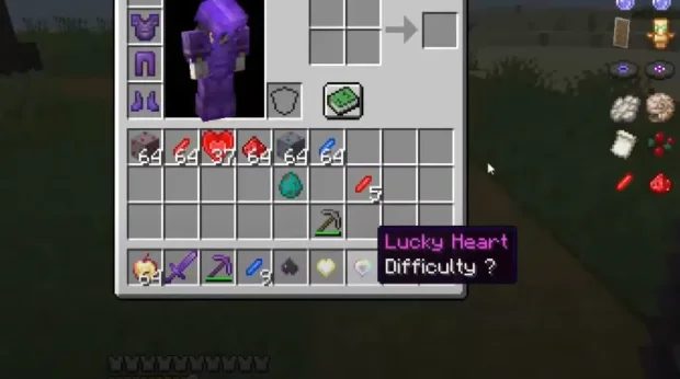 Предметы из мода Scaling Health в инвентаре