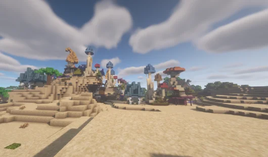 Песчаная структура с модом FakerLib