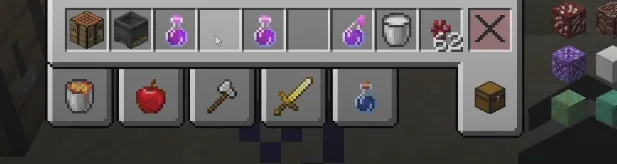 Новые зелья из мода Potion Blender в инвентаре