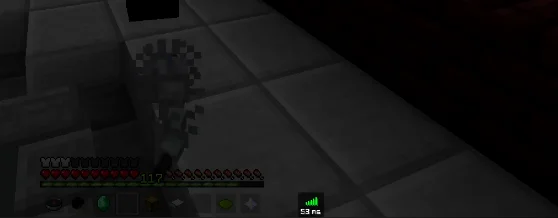 Плашка пинга из мода Better Ping Display