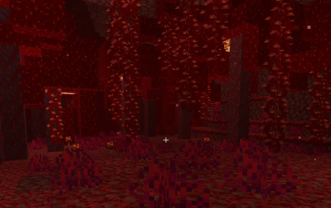 Красный биом из мода Gardens of the Dead