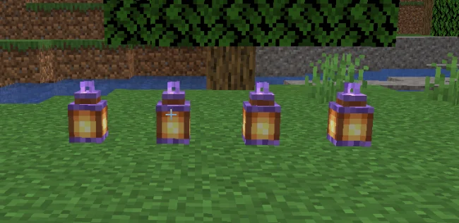Аметистовые фонари из мода Additional Lanterns