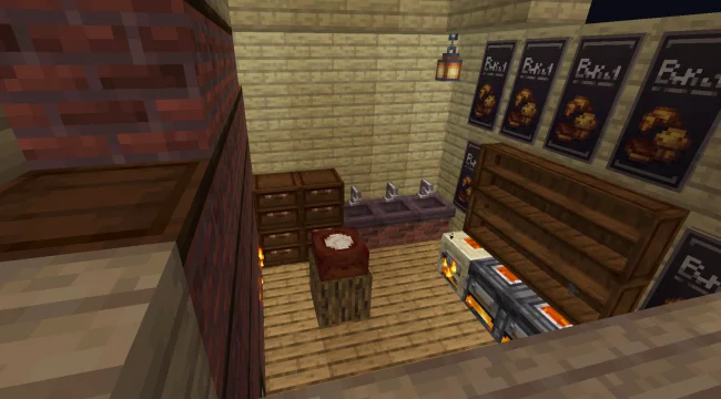 Комната с декоративными блоками из мода Bakery