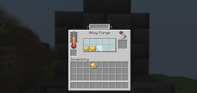 Настройка механизма из мода Alloy Forgery