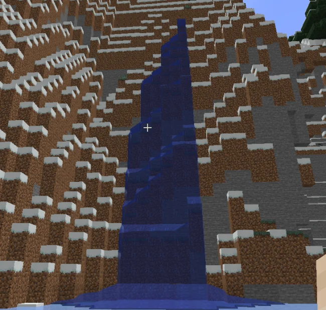 Горный водопад с модом Sinytra Connector