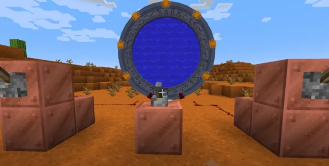 Портал из мода Stargate Journey в действии
