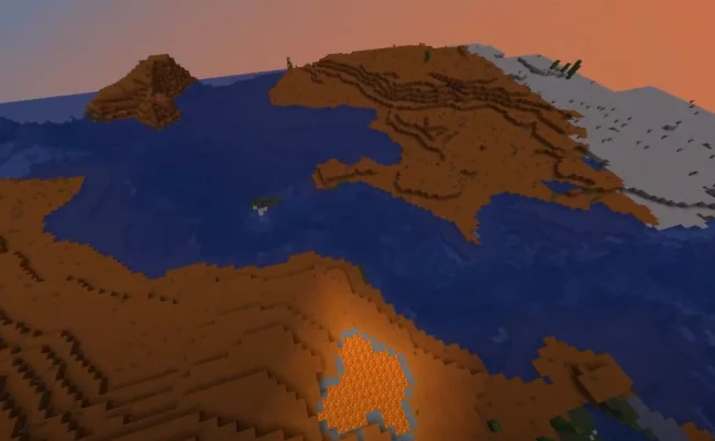 Пустынный биом из мода Geophilic Reforged