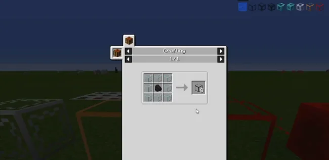 Настройка блока из мода Glassential